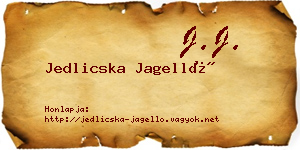 Jedlicska Jagelló névjegykártya